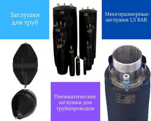 пневмозаглушка для труб и трубопроводов надувная пневматическая герметизирующая