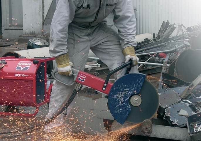 hycon-pila-hcs-14-1 Ручная отрезная пила Hycon HCS14 с гидравлическим приводом