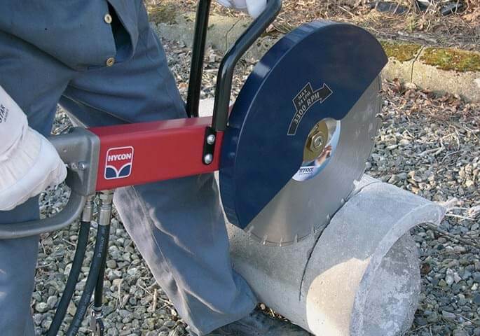hycon-pila-hcs-14-3 Ручная отрезная пила Hycon HCS14 с гидравлическим приводом