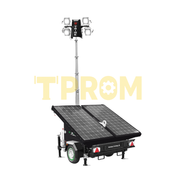 x-solar-tprom Trime X-SOLAR 4×60W LED — автономна освітлювальна вежа на сонячних батареях (8 м)