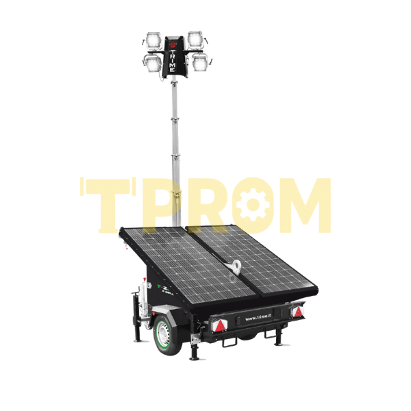 x-solar-4x100 Trime X-SOLAR 4×100 — пересувна освітлювальна мачта на сонячних батареях